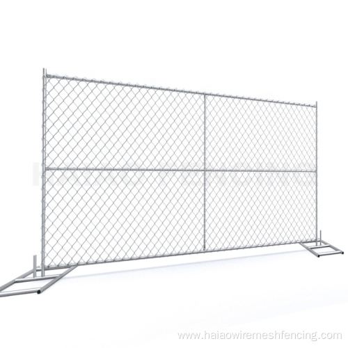 Fencing Chain Link Temporary Fence With Cross Tube